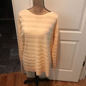 Christopher and Banks sweater. Yellow.  Size XL